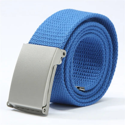 Men's Belt Fashion New Unisex Trousers Belt Women's Belt Canvas Belt Breathable Outdoor Tactical For Jeans Adjustable Waist Belt