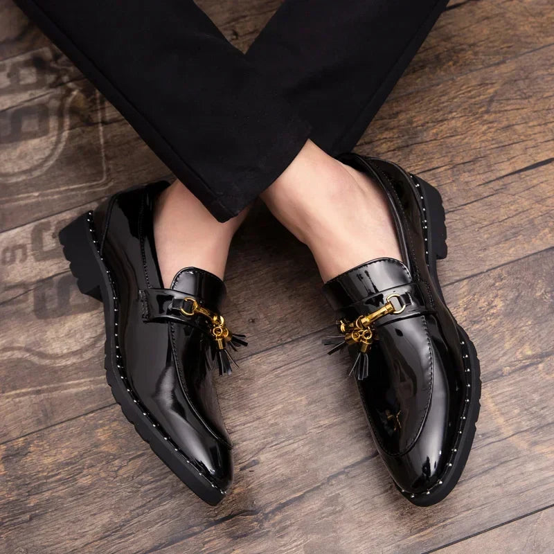 Men loafers Mens loafers leather Man shoes leather tassel Mocassin homme Calzado hombre Zapatos de hombre Men shoes