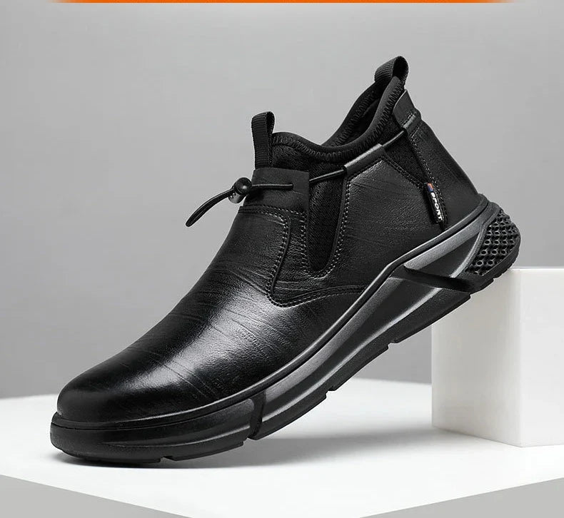 Fashion Safety Shoes Men's Work Steel Toe Caps Male Indestructible Protective Shoes Puncture-Proof Security Footwear Work Boots