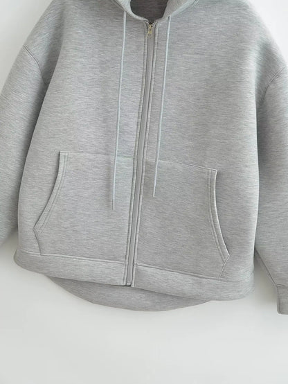 Zip up Hoodies Women Autumn Hooded Sweatshirt Woman Long Sleeve Oversized Women's Sweatshirts Zip Hoodie Women Jackets