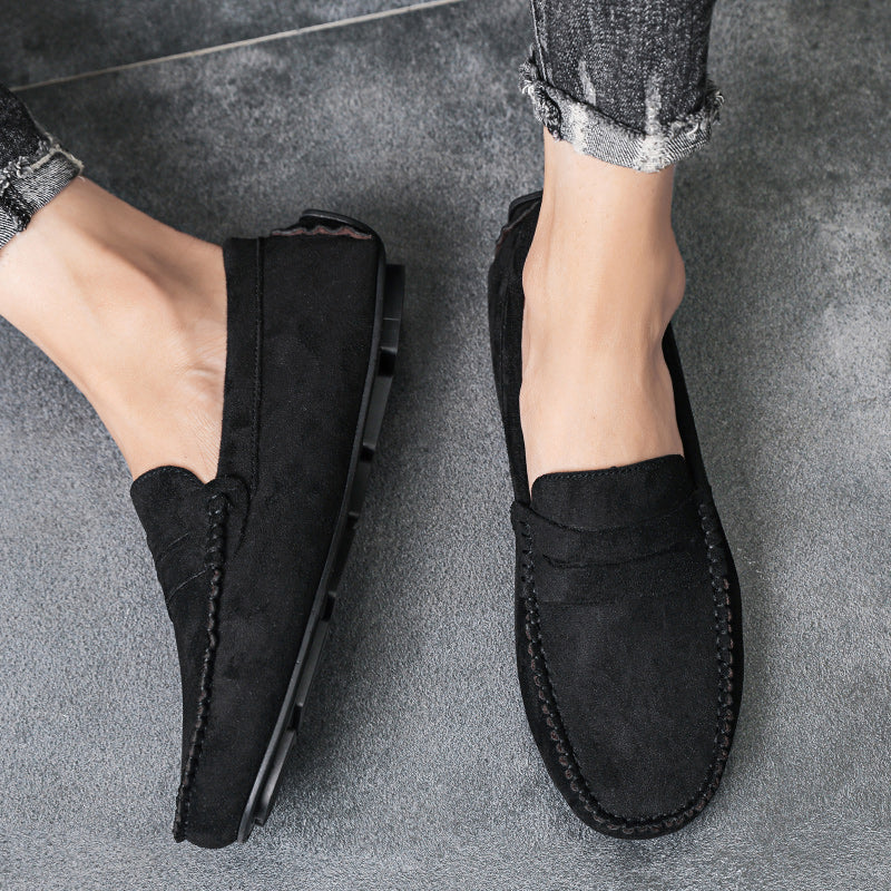 Trend Suede Men Casual Shoes Breathable Comfort Slip-on Mens Driving Shoes Fashion Men Lazy Shoes Luxury Brand Loafers Moccasins
