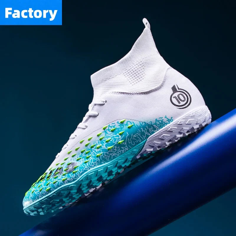 Men Professional Football Shoes Society Cleats Soccer Shoes Original Indoor Football Field Boots Grass Training TF/FG Sneaker