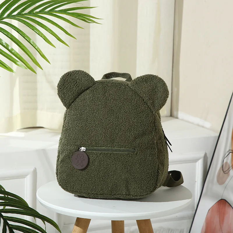 Personalised Bear Backpacks Custom Name Portable Children Travel Shopping Rucksacks Women's Cute Bear Shaped Shoulder Backpack