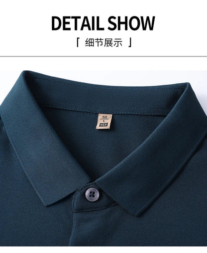 Summer best-selling high-end brand exquisite embroidery men's short sleeve POLO shirts breathable cotton casual business T-shirt