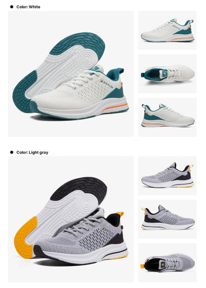 Lightweight Running Shoes For Men Comfort Men's Designer Mesh Casual Sneakers Lace-Up Male Outdoor Sports Tennis Shoes