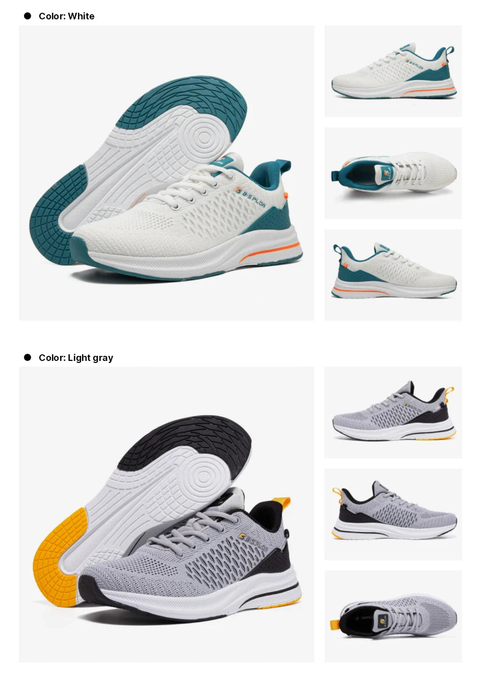 New Running Shoes Men's Casual Lightweight Designer Mesh Sneakers Male Outdoor Breathable Lace-Up Sports Walking Shoes