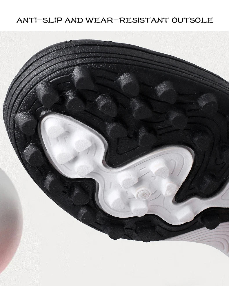Children's Soccer Shoes Kids Sneakers Non-slip Boys Girls Football Boots Outdoor Ultralight Soccer Trainers Leather Futsal Shoes