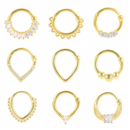 Multible Crystal Hoop Earrings for Women 2021 925 Sterling Silver Ear Nose Jewelry Earrings Heart Round joyas de plata 925