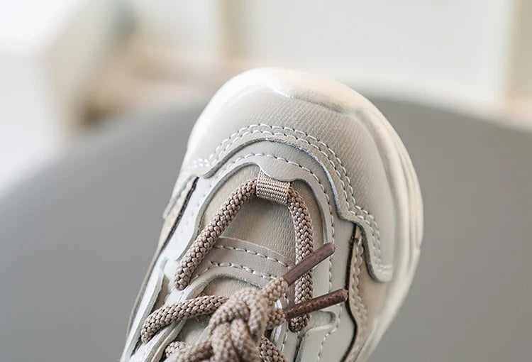 Children Sneakers for Boys Girls Lace-up Non-slip Spring New Girls Sport Shoes Classic Kids Casual Running Cute Toddler Shoes
