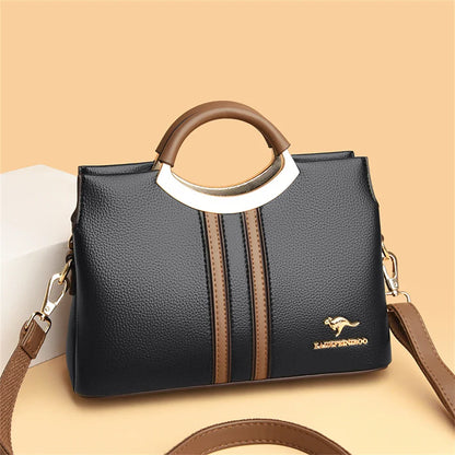 Luxury Designer Crossbody Bag for Women 2024 Brand 3 Layers Handbag Purse Female Genuine High Quality Leather Shoulder Totes Sac