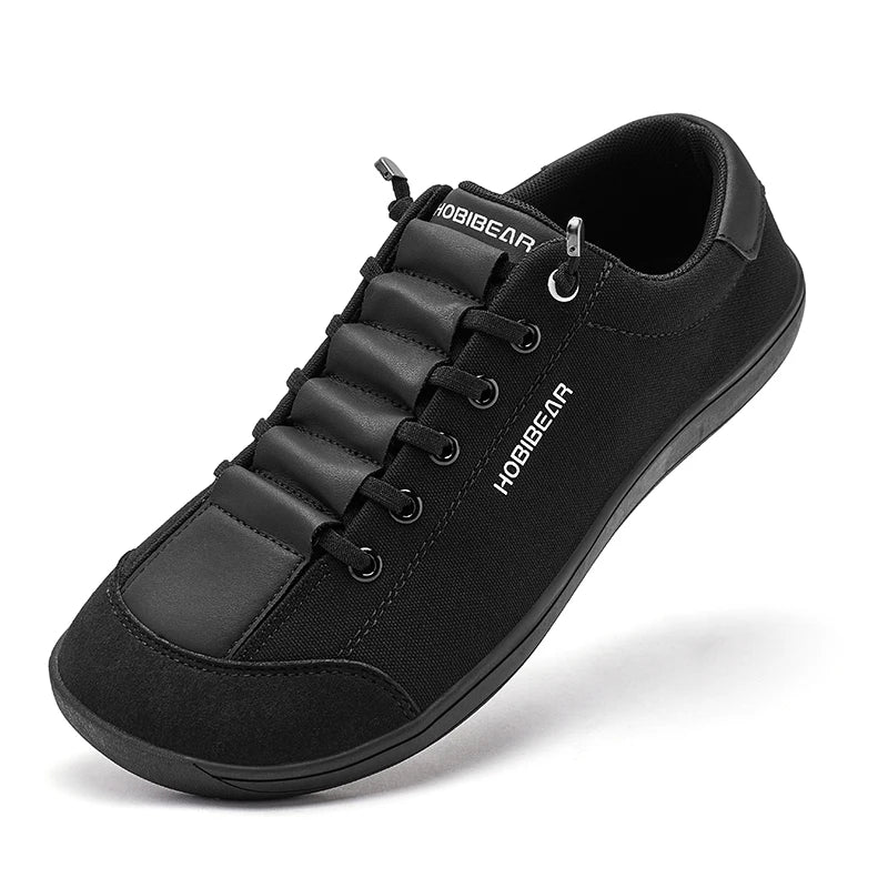 HOBIBEAR Tênis Casual Unissex de Lona | Zero Drop | Bico Largo para Caminhada Minimalista