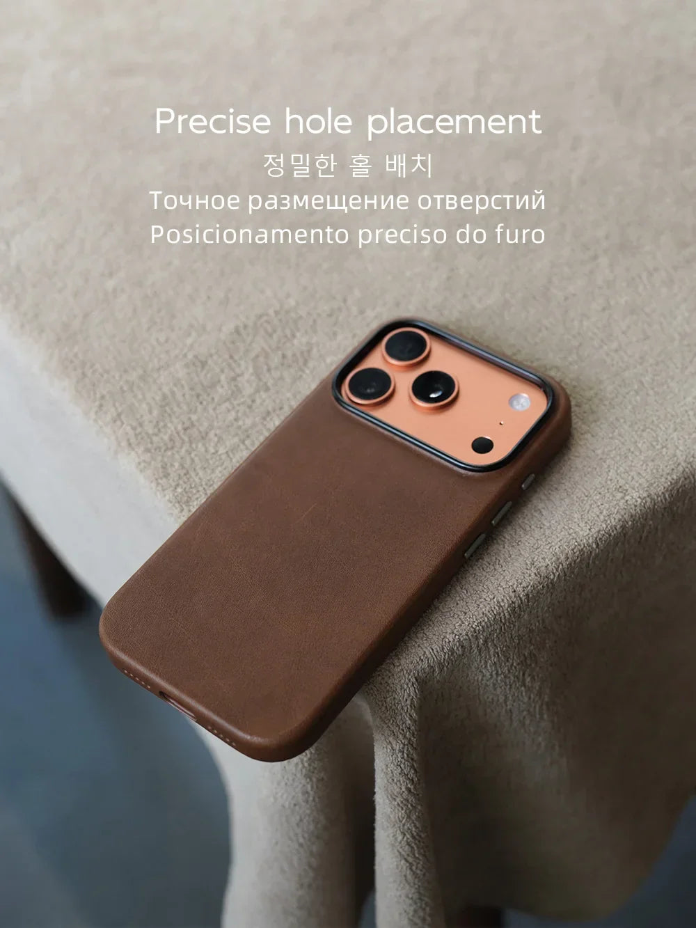Magnetic Genuine Leather Case for iPhone 17 16 Pro Max 15 14 Compatible with MagSafe Nature Cowhide Retro Phone Cover