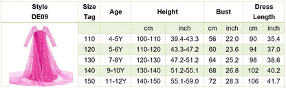Children New Elsa Costume Little Girls Princess Cosplay Birthday Sequin Maxi Dresses Cinderella Rose Red Performance Ball Gown