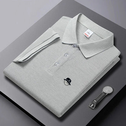 2026 new men's golf short sleeves polo shirt lapel printing ventilate t-shirt business leisure  comfortable exercise men's wear