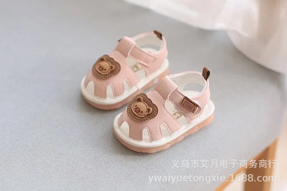 New Summer Baby Whistle Sandals Children Infant Casual Walking Shoes Toddler Boys Girl Kids Anti-Slip Closed-Toe Cartoon Sandals