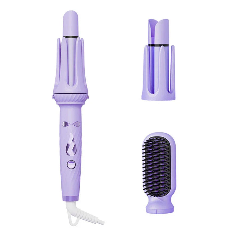 3 IN 1 Negative Ions 28mm & 32mm Roll Automatic Hair Curler Heating Straight Hair Comb Electric Ceramic Curling Iron Hair Stick