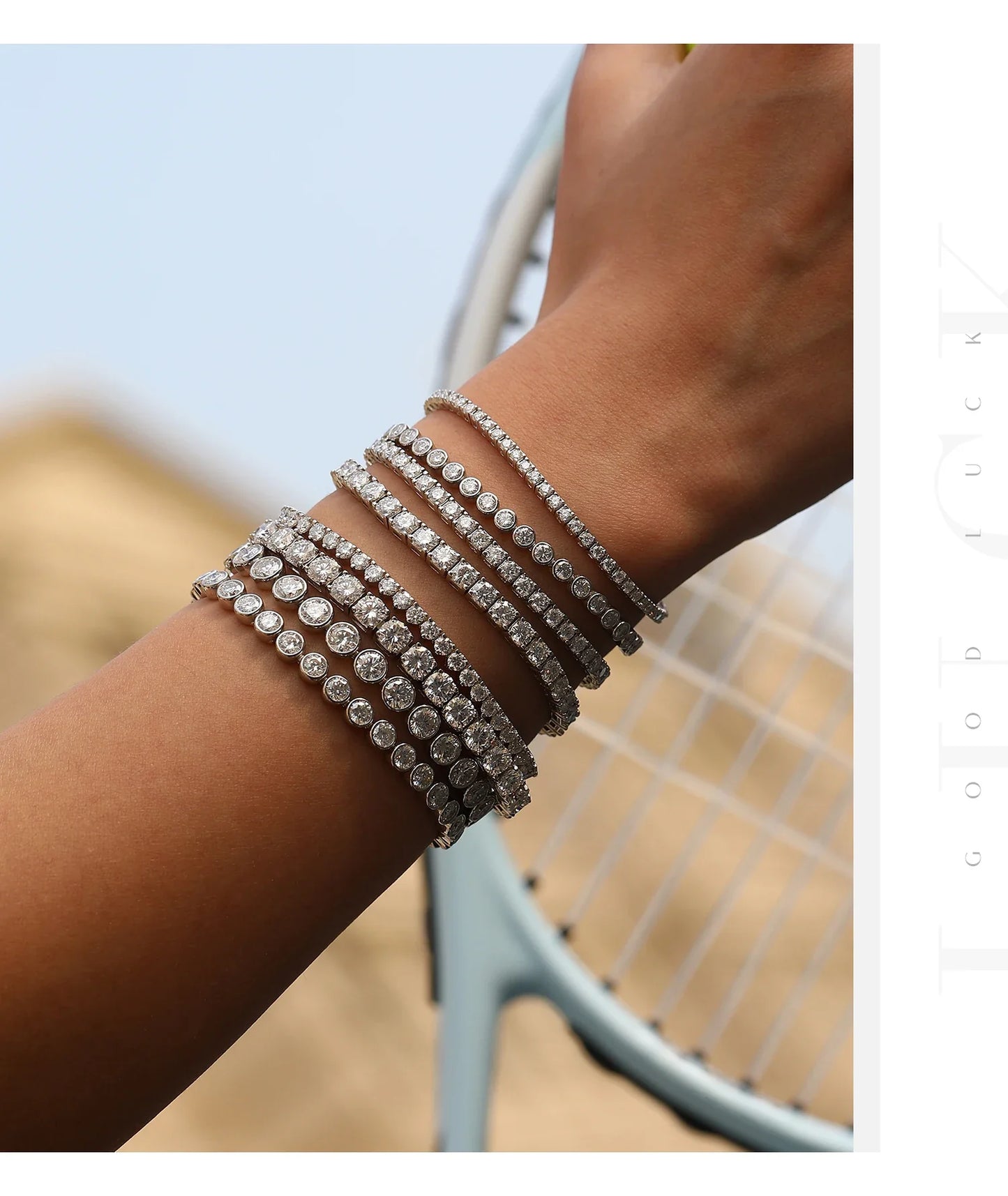 D VVS1 Moissanite Tennis Bracelet 925 Sterling Silver Single Row Classic with Box Bracelets for Women Man Fine Jewelry