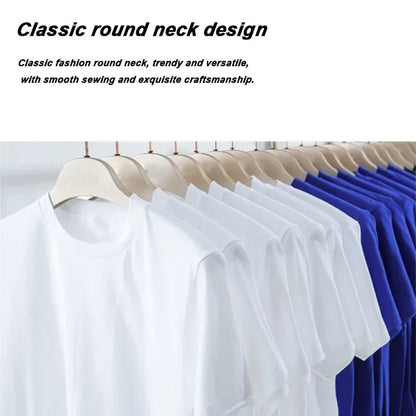 Men's High Quality T-shirt Cotton Blend Funny Shadow Puppet Design Print Summer Casual Loose O-neck for Male T-shirt Tops Tees