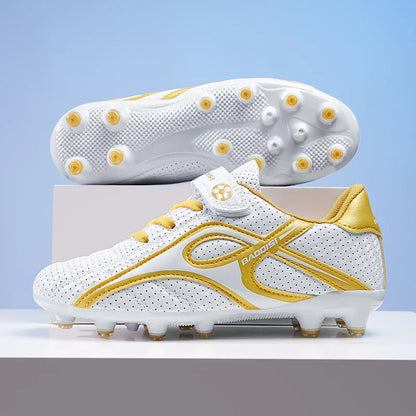 Kids Unisex Soccer Shoes Boys Grils Football Boots Non-Slip Training Indoor Outdoor Athletic Shoes Breathable Ultralight Sports