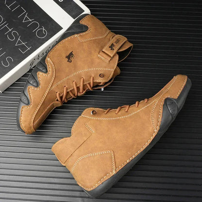 Men's Boots Casual Fashion Luxury Designer Soft Sole Waterproof Mens Loafers New Trend High Quality Couple Lace Up Hiking Shoes