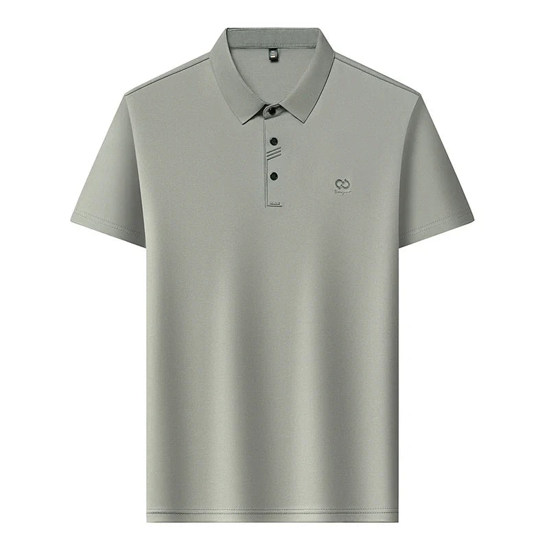 Luxury Brand Men's Polo Shirt Lapel T-Shirt Summer New Cool Letter Embroid Short Sleeve High End Casual Office Business Menswear