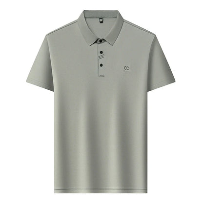Luxury Brand Men's Polo Shirt Lapel T-Shirt Summer New Cool Letter Embroid Short Sleeve High End Casual Office Business Menswear