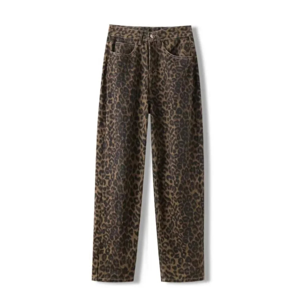 Women Denim Pants Female Oversize Wide Leg Trousers