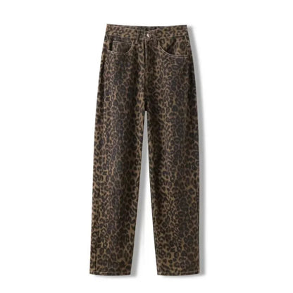 Women Denim Pants Female Oversize Wide Leg Trousers