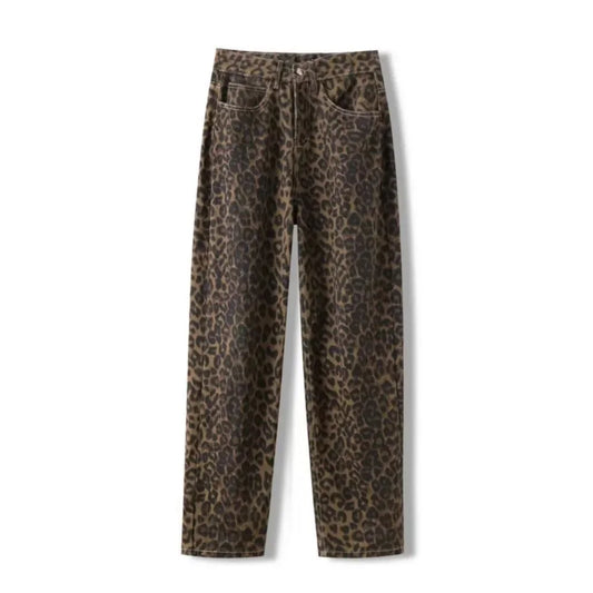 Women Denim Pants Female Oversize Wide Leg Trousers