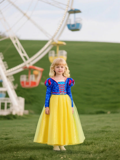 Cinderella Anna Elsa Costume Children Princess Dress for Girls Kids Cosplay Snow White Christmas Carnival Party Disguise Outfit