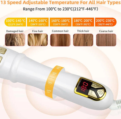 Automatic Hair Curling Iron 28mm Ceramic Barrel Rotating Curler for Big Waves and Smooth Damage Free Hair Styling