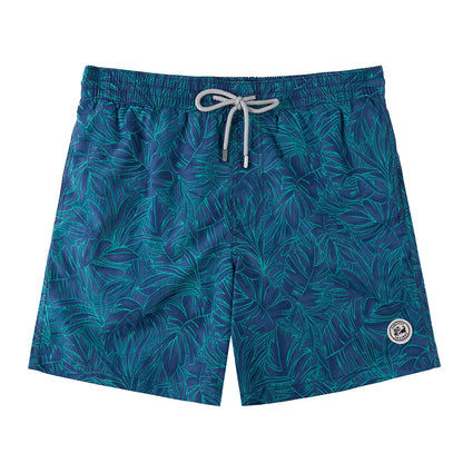 Beach Men's Swim Shorts Flower 3D Printed Surfing Board Shorts Quick Dry with Mesh Lining and Pockets Struck Shorts