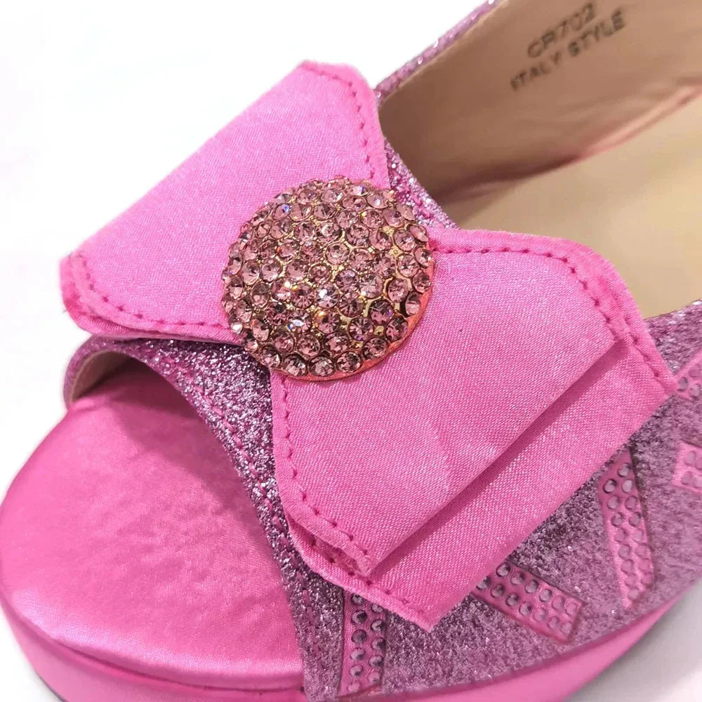Specially Designed Black African Women's Round Toe High Heels Suitable for Wedding Party