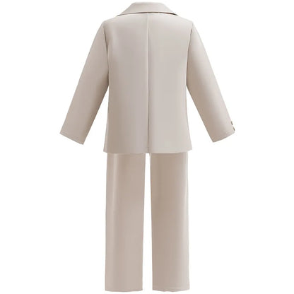 Baby Boy Formal Clothes Set White Gentleman Boys Jacket+Shirt+Pant 3PCS Infant Toddler Child Clothes Suit Baby Clothes 3-12Y