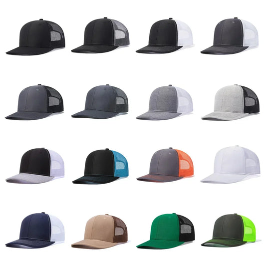 Unisex Cap Slight Curved Brim Style Trucker Hat  Men & Women Casual Outdoor Breathable Summer Cap