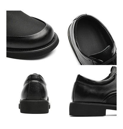 Summer New Leather Shoes Men's Business Hollow Holes Soft Bottom Men's Sandals Formal Wear Breathable Office Dress Shoes for Men
