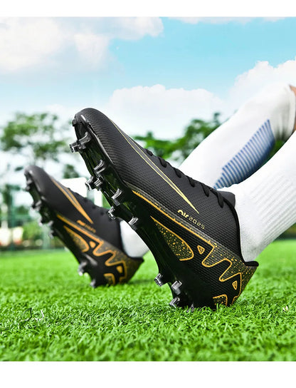 Kid Size 33-47 Long Short Spike Soccer Shoes Football Field Boots Unisex Society Training Match Adult Football Shoes