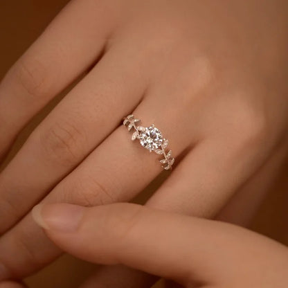 1MM All Moissanite Rings for Women Luxury Wedding Promise Band Match Diamond 100% S925 Sterling Silver Birthday Gift