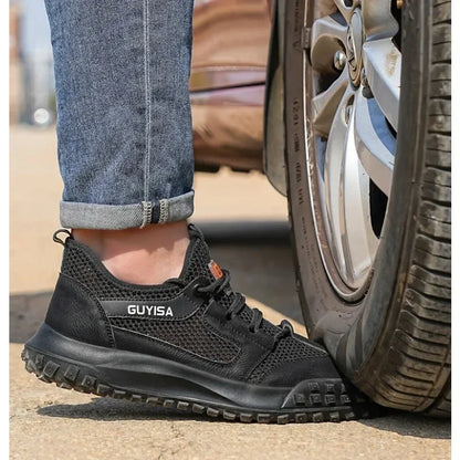 Ladle Toe Work Shoes  Summer Worker Safety Sports Shoes  Protective Shoes for Men  Fashionable  Breathable and Comfortable