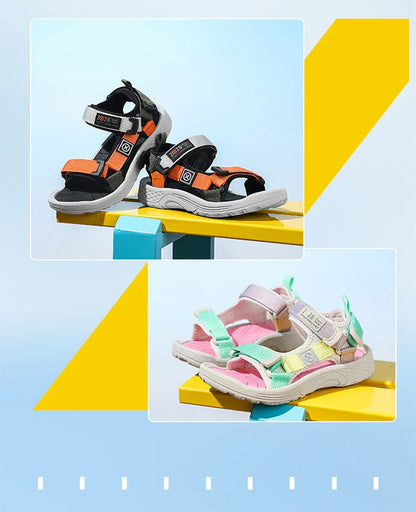 Fashion Kids Sandals Boy Soft Sole Non-slip Outdoor Breathable Walking Sandials Summer Children's Girls Beach Shoes