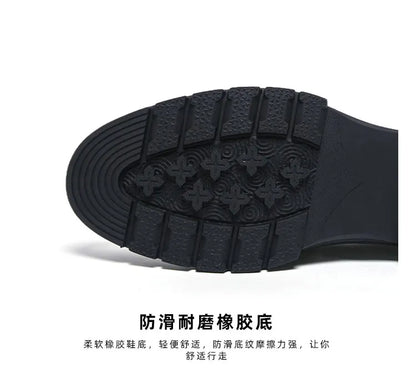 Men's Leather Loafers Slip On Office Casual Business Leather Shoes For Men Wedding Oxford Shoes Male Party Formal Derby Shoe Man