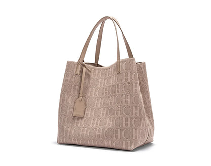 Fashionable Classic New Solid Color Outer Bag Women's Handbag Exquisite Handcrafted Weaving Large Capacity Handbag