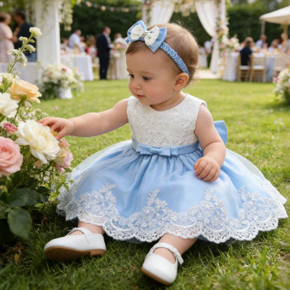 Girls White Baptism Dress Bridesmaid Dresses For Wedding Prom Gown Big Bow Girls Elegant Dresses Red Puffy Christmas Dress