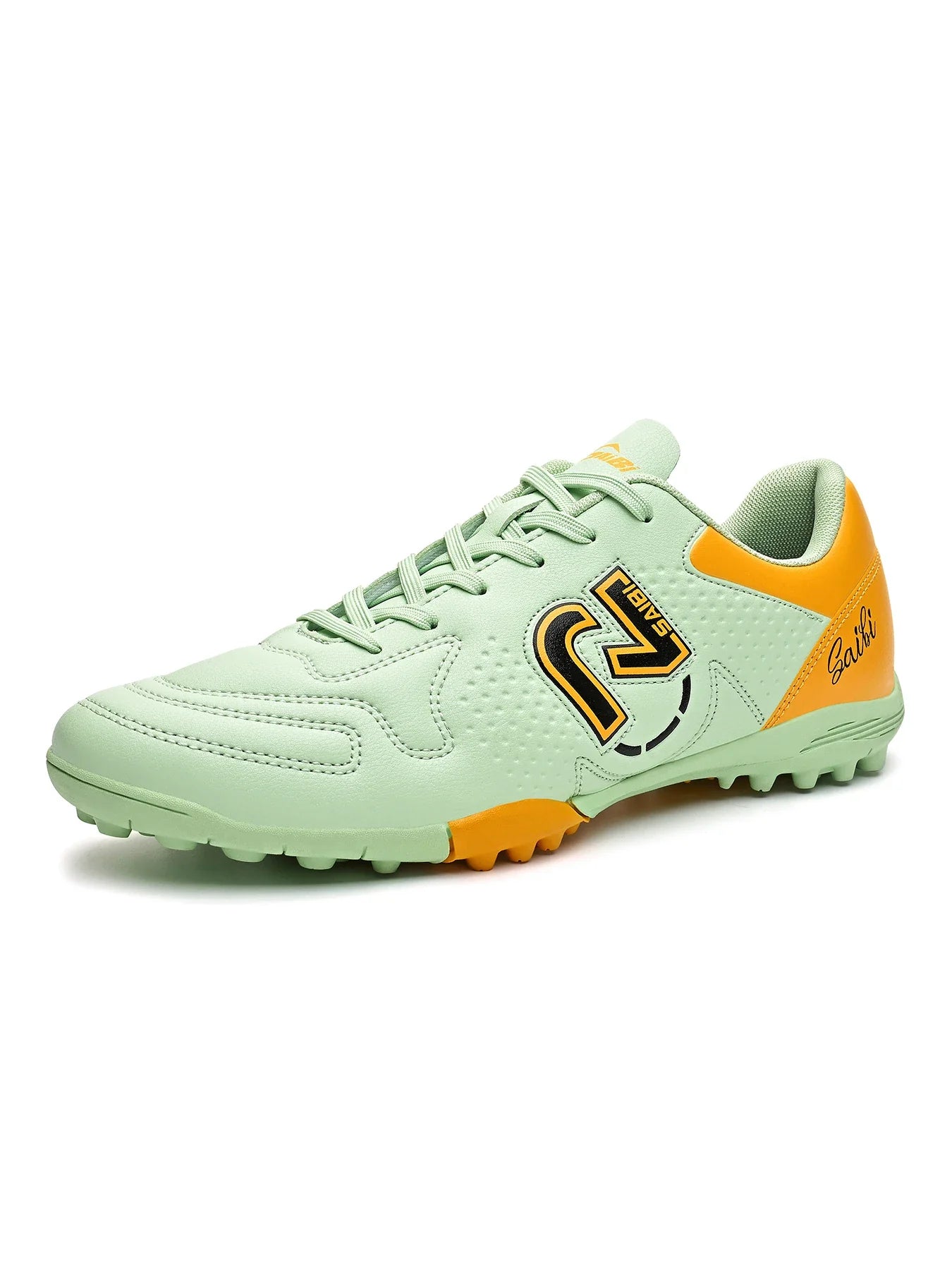 TF Turf Football Boots PU Fabric Stitching Upper Rubber Non-slip Outsole Durable Boys Girls Teenager Outdoor Footwear