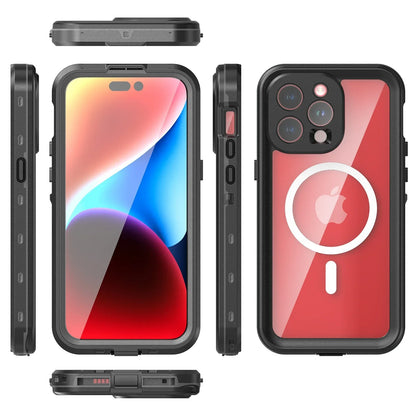Hot sales 360 full coverage shockproof dustproof IP68 professional waterproof phone case for iPhone15pro 13 14promax 15