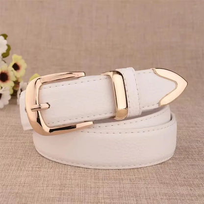 Women Leather Belts High Quality Fashion Best Matching Dress Jeans Belts for Lady Women's Dress Luxury Designer Brand LB2146