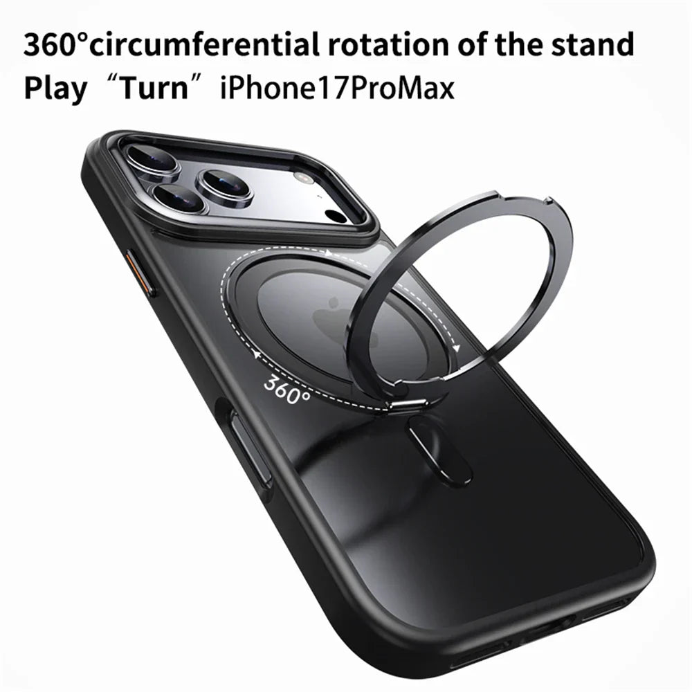 Magnetic Case for iPhone 17 Pro Max Case for iPhone 17 Air  17pro Macsafe Case Shockproof and Dropproof Hard Acrylic Case