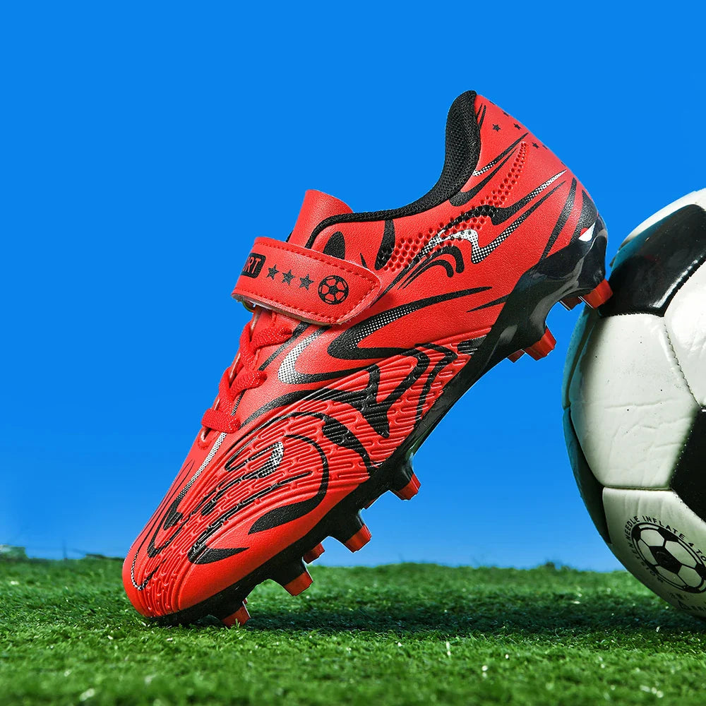 New Kids Soccer Shoes Original Football Shoes Boy Girl Indoor Professional Football Field Boots Society Cleats Non Slip Sneakers