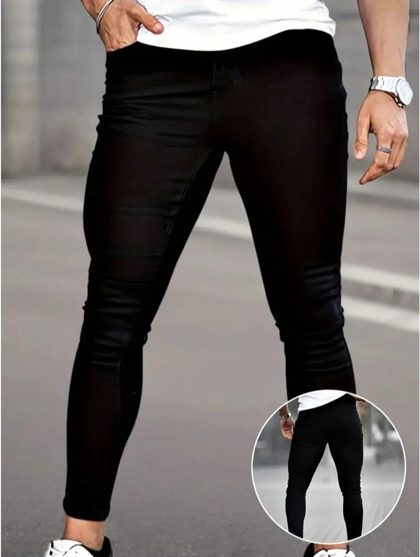 Men's Casual  Jeans, Versatile Elastic And Comfortable Jeans Suitable For All Seasons, Versatile