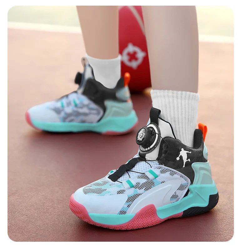 Kids Basketball Shoes Boys Sneakers Non-slip Child Trainer Basket Shoes Outdoor Children Sport Shoes Sneakers Sportschuhe Kinder